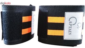 تصویر مچ بند بدنسازی کاپیتان اسپرت مدل WRIST بسته 2 عددی سایز freesize 