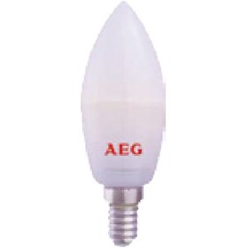 تصویر لامپ شمعی مات سرپیچ E14 شعاع 4 وات AEG کد C-400-E14 