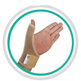 تصویر آرتز شست نئوپرن سماطب سایز مدیوم کد ۲۰۱۵ ا Sama-teb neoprene wrist-thumb splint size M Sama-teb neoprene wrist-thumb splint size M