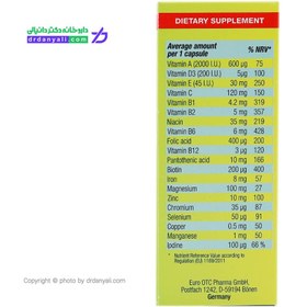 تصویر کپسول دیافیت یوروویتال EuRho Vital DiaFit 60 Caps