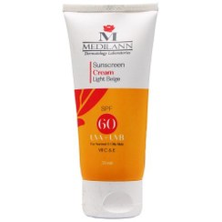 تصویر کرم ضد آفتاب بی رنگ spf50 پوست معمولی و چرب مدیسان 50 میلی لیتری Medisun Normal And Oily Skin Without Color Sunblock Cream 50ml