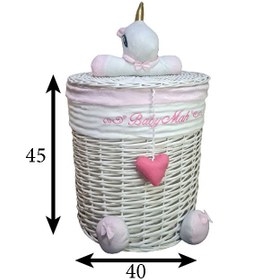 تصویر سبد استوانه سایز بزرگ تکشاخ 