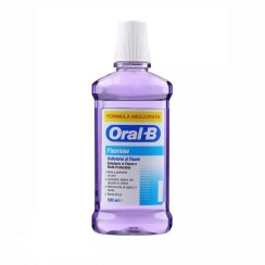 تصویر دهانشویه چند منظوره فلوراید نعنایی بدون الکل 500 میل اورال بی – OralB 