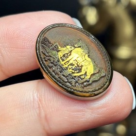 تصویر نگین سنگ حدید برجسته معدنی کد Z7165 