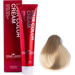 تصویر رنگ مو استارلیدی شماره 12.12 حجم 120 میلی لیتر رنگ کرم صدفی Starlady No 12.12 Shellworm Hair Color 120 ml