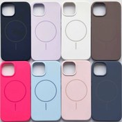 تصویر قاب سیلیکونی مگسیف دار ایفون - سرمه ای / iPhone 13pro 