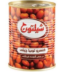 تصویر کنسرو لوبیا چیتی شیلتون با سس گوجه فرنگی 400 گرم 