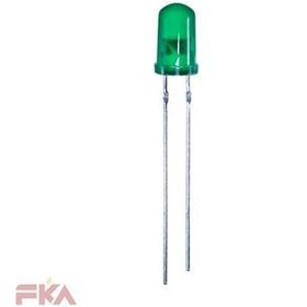 تصویر ال ای دی سبز 5 میلیمتر پایه بلند LED LXO 5MM GREEN 