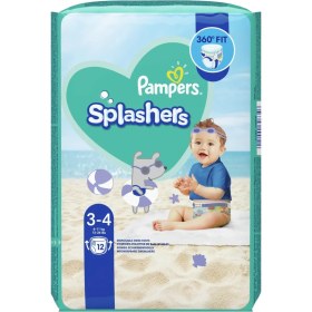 تصویر پوشک استخری پمپرز Pampers سایز 3-4 بسته 12 عددی مناسب 6 تا 11 کیلو 