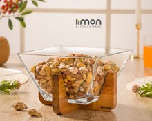 تصویر آجیل خوری پایه چوبی لیمون کد 2172 Limon code 2172