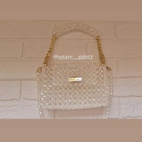 تصویر کیف مرواریدی سیندرلا دست‌ساز Pearl bag