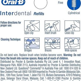 تصویر یدک مسواک بین دندانی اورال بی مدل استوانه ای 