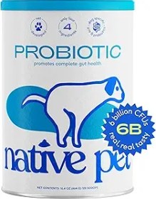 تصویر مکمل گوارش نیتیو پت آمریکایی native pet probiotics 