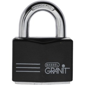 تصویر قفل آویز باسل(ضدبرش و ضداسید) GRANIT 60 (5 کلید) 