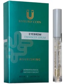 تصویر محلول ژل تقویت ابرو لاکچری کوین GROWING SERUM LUXURY COIN