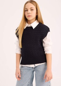 تصویر پلیور دخترانه دفکتو 