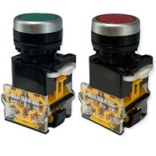 تصویر کلید شاسی استارت و استاپ مدل LA167-D8 مجموعه دو عددی 