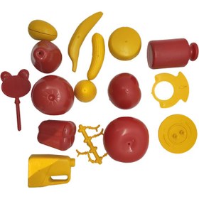 تصویر چرخ خرید همراه میوه اسباب بازی 