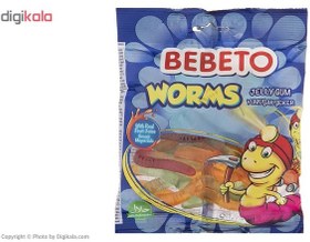 تصویر پاستیل ببتو مدل Worms مقدار 80 گرم 