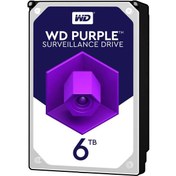 تصویر حافظه اچ دی دی اینترنال وسترن دیجیتال مدل بنفش ظرفیت 6 ترابایت Western Digital Purple 6TB Internal HDD