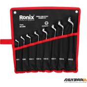 تصویر آچار دو سر رینگی رونیکس مدل RH-2304 مجموعه 8 عددی 
