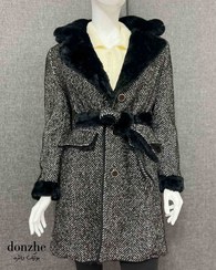 تصویر پالتو زنانه روبی مدل دورو 