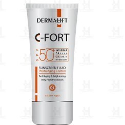 تصویر فلوئید ضد آفتاب ویتامین C درمالیفت Dermalift Vitamin C Sunscreen Fluid