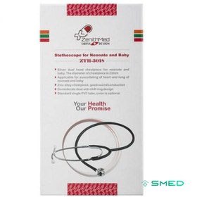 تصویر گوشی دو پاویون نوزاد 3018 زنیت مد baby Stethoscope 3018 zenithmed