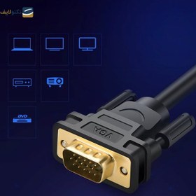 تصویر کابل VGA یوگرین VG101 مدل 11636 طول 30 متر ا UGREEN VG101-11636 VGA Male to Male Cable UGREEN VG101-11636 VGA Male to Male Cable