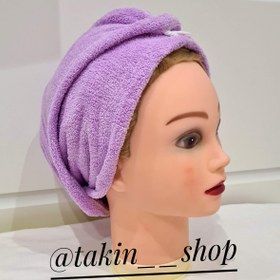 تصویر کلاه حمام حوله ای 