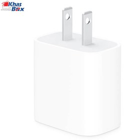 تصویر آداپتور شارژر 2 پین 20 وات اپل Apple 20W 2pin Power Adapter