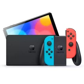 تصویر کنسول بازی نینتندو Nintendo Switch OLED جوی کان قرمز/آبی 