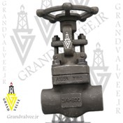 تصویر کد:1069 شیرفلکه کشویی "3/4 اینچ فولادی فورج کلاس 800 رزوه ای GATE VALVE 3/4" #800 A105 NPT