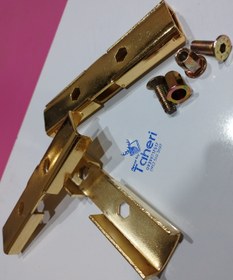 تصویر بست دوطرفه طلایی Golden double-sided fastener