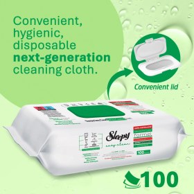تصویر دستمال مرطوب پاک کننده اسلیپی Sleepy مدل Easy Clean | بسته 100 عددی |