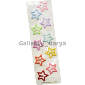 تصویر Purchase a high-quality colorful Pinterest-style star snap hair clip 