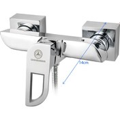 تصویر شیر توالت قهرمان مدل موج Ghahraman Toilet Faucet