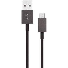 تصویر موشی کابل 3 متری تبدیل USB به Micro USB مشکی ا Moshi USB To Micro USB Cable 3.0m - Black Moshi USB To Micro USB Cable 3.0m - Black
