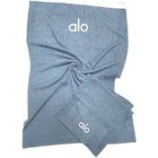 تصویر ست حوله ورزشی دوتیکه ALO - طوسی 