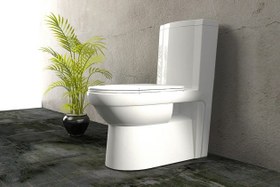 تصویر توالت فرنگی کلین واش داون توربو گلسار فارس Clean Toilet