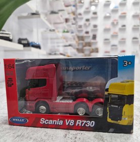 تصویر کامیون اسکانیا R730 قرمز ۱.۶۴ کد 8931 