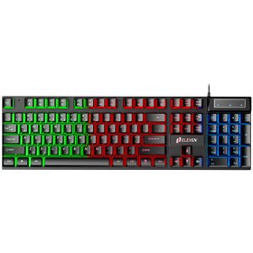 تصویر کیبورد گیمینگ با سیم الون مدل GK101 ELEVEN GK101 WIRED Gaming Keyboard