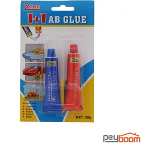 تصویر چسب دوقلوی همه کاره تووان 2ONE مدل 1+1 حجم 20 گرم 2ONE 1+1 AB Glue Adhesive 20gr