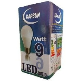 تصویر لامپ کم مصرف 9 وات کارسان مدل bulb1 پایه E27 