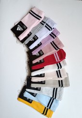 تصویر جوراب ساق دار بلند رنگهای فانتزی نایک 12 عددی ادیداس دو خط - روشن Adidas SOCKS