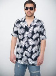 تصویر پیراهن هاوایی مردانه آستین کوتاه طرح برگ نخل TESSENTIALS 