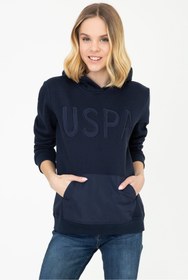 تصویر هودی زنانه سرمه‌ای برند us polo assn G082SZ082.000.1255397 ا Lacivert Kadın Sweatshirt Lacivert Kadın Sweatshirt