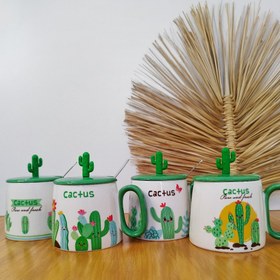 تصویر ماگ سرامیکی کاکتوس 