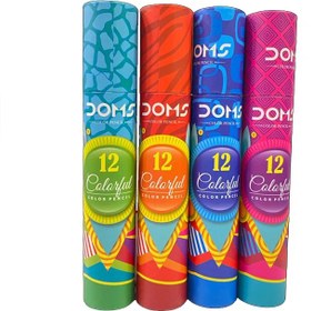 تصویر مداد رنگی 12 رنگ دامس 