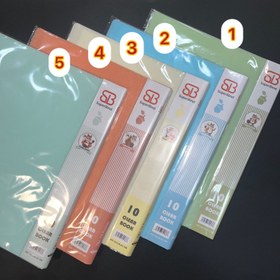 تصویر کلیر بوک 10 برگ بلوط طرح چرم 